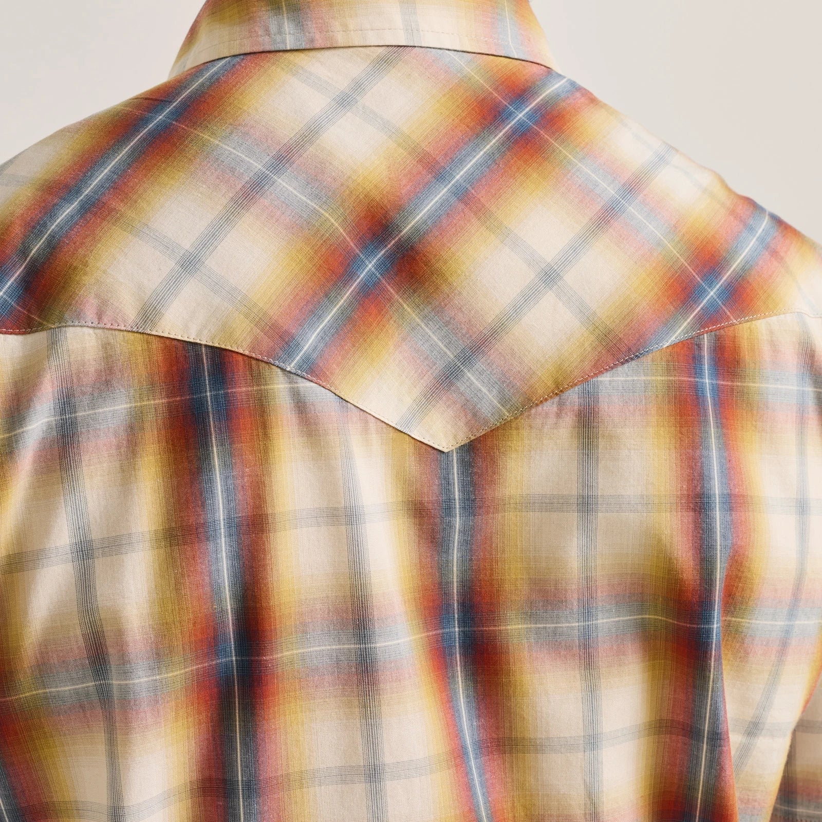 Frontier Summer Shirt - Ecru/Turquoise Plaid