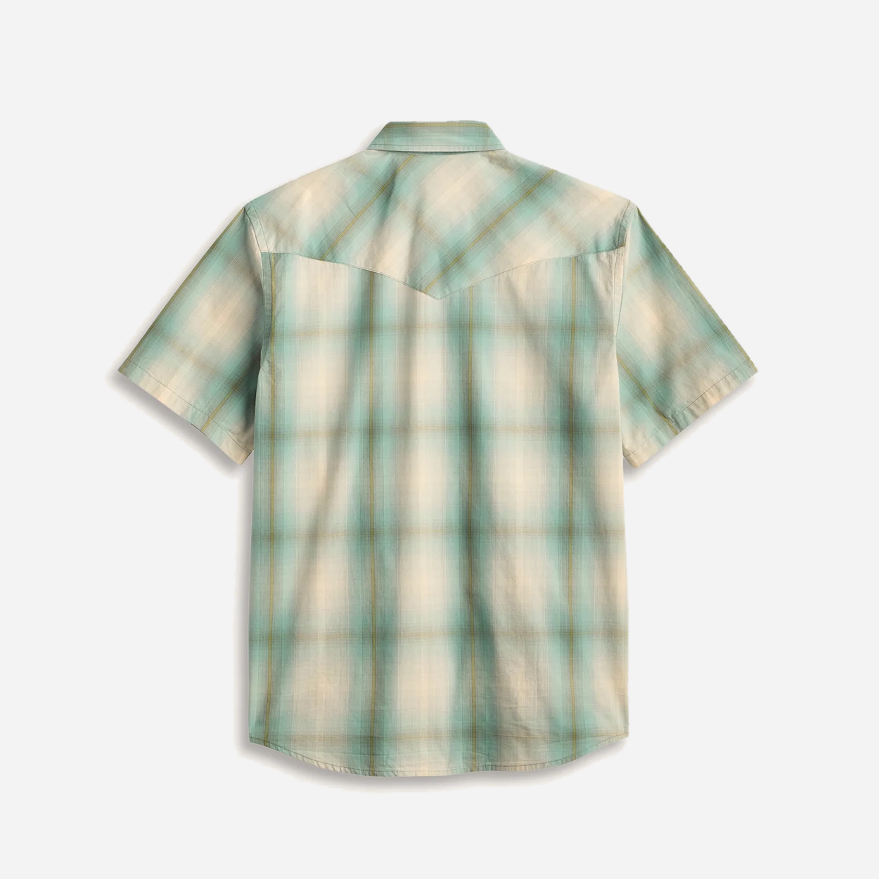 Frontier Summer Shirt - Ecru/Turquoise Plaid