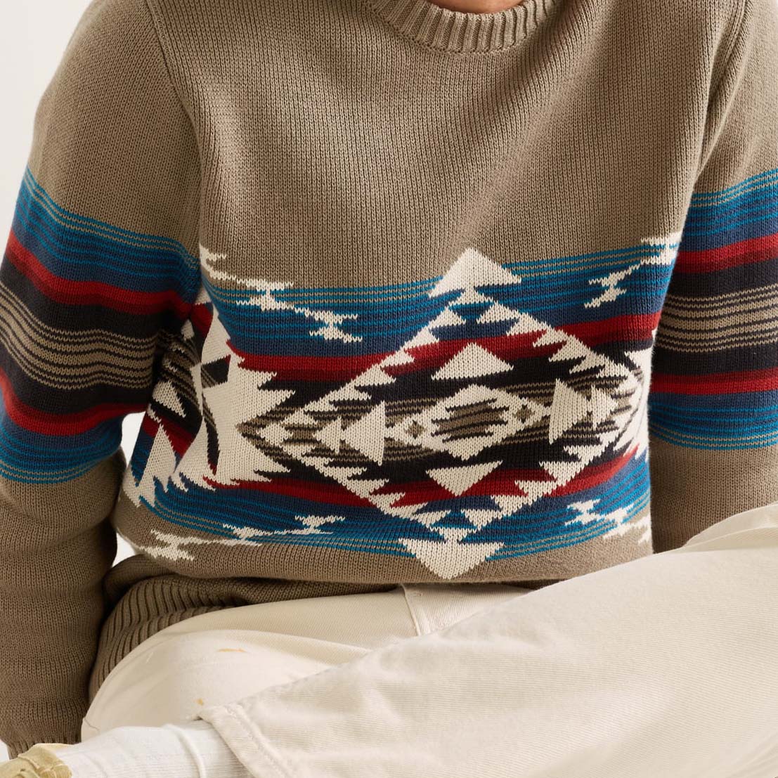 Bridge Creek Crew Sweater - Stone