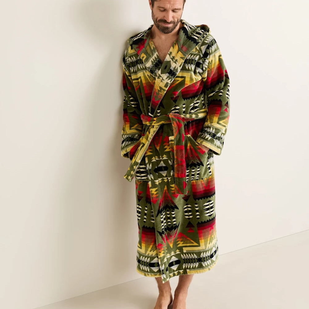 Men's Bath Robe - Ponderosa Green