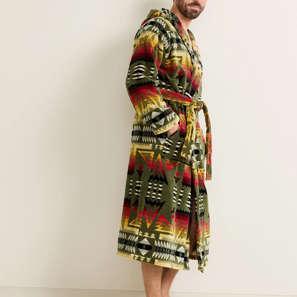 Men's Bath Robe - Ponderosa Green