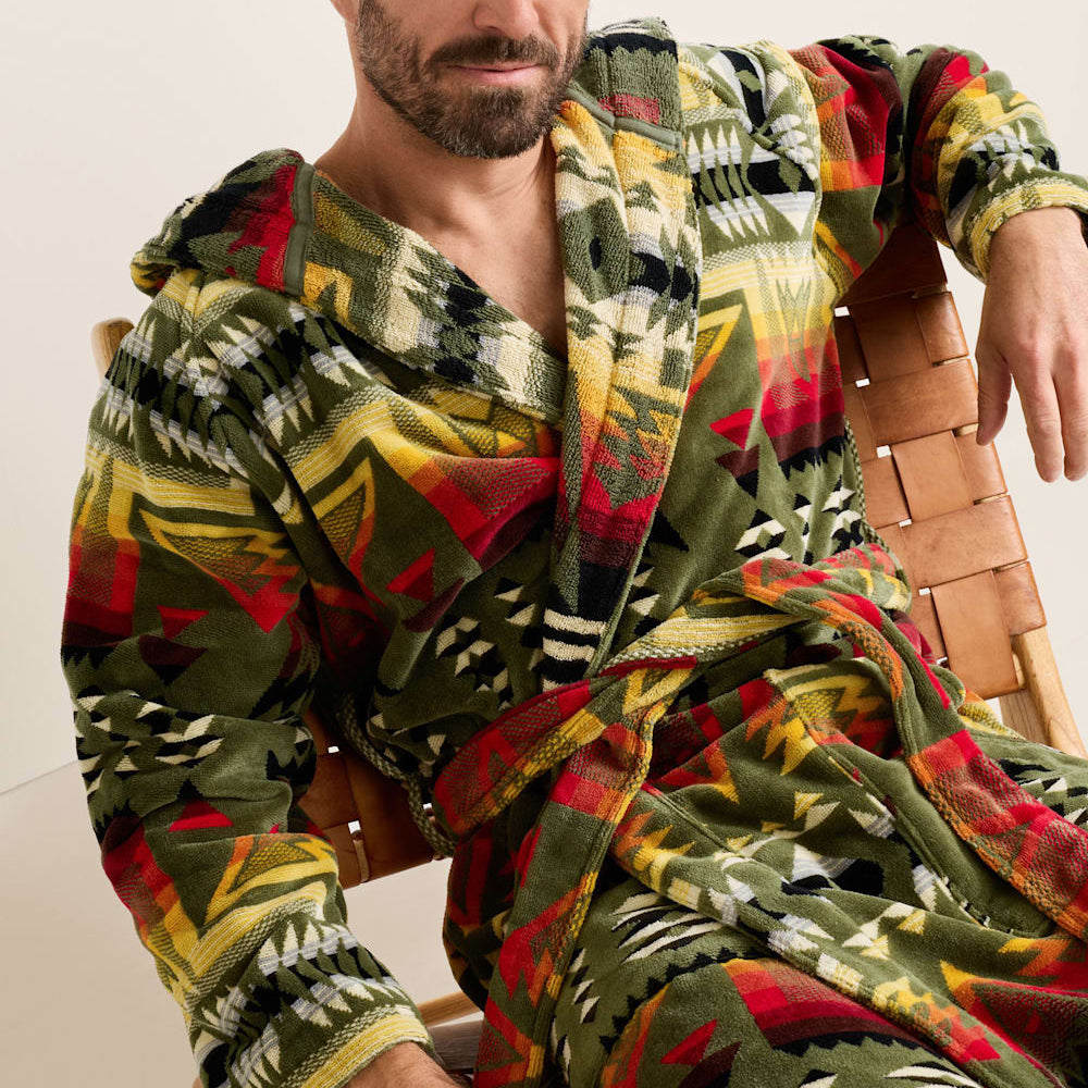 Men's Bath Robe - Ponderosa Green