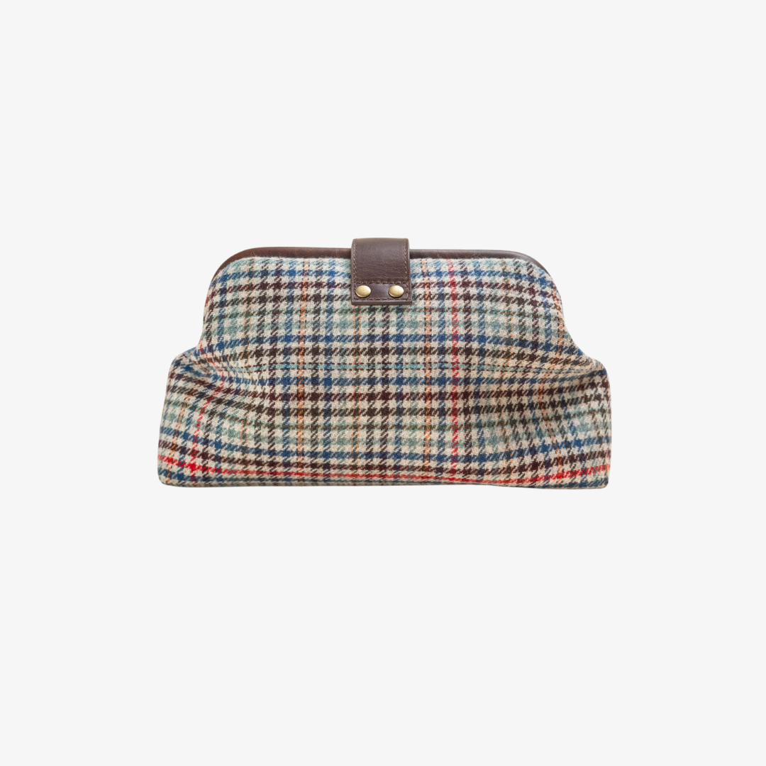 Heritage Clutch - Camel Brights Check