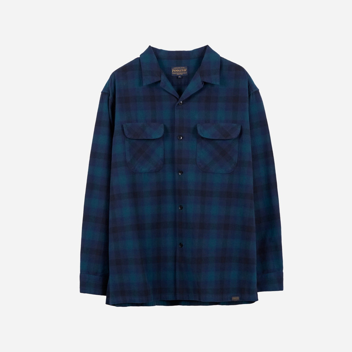 Made For Japan Open Collar Shirt - Blue/Black