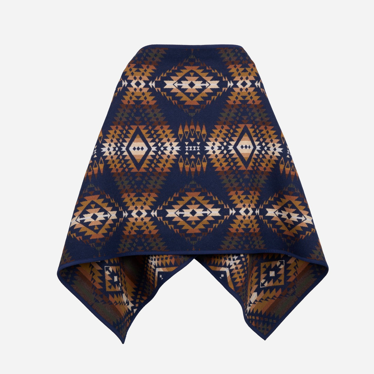 Made for Japan Poncho - Navy Trails