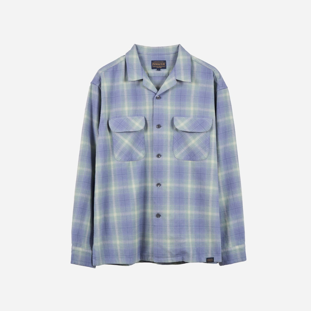 Made For Japan Open Collar Shirt - Aqua/Mint