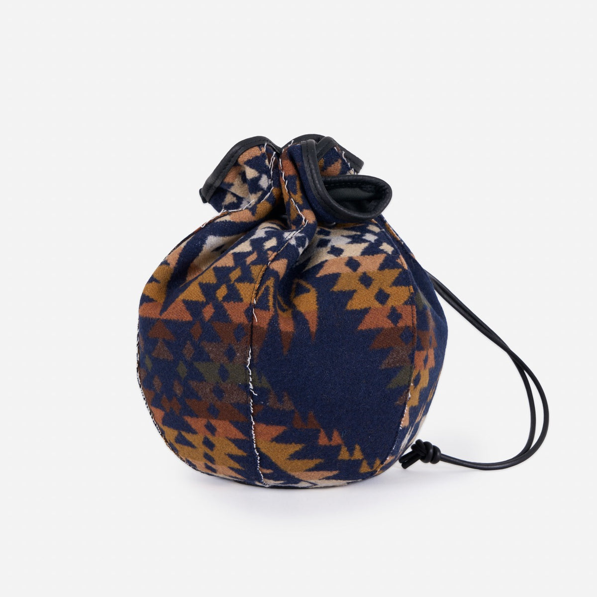 Made for Japan Kinchaku Bag - Navy Trails