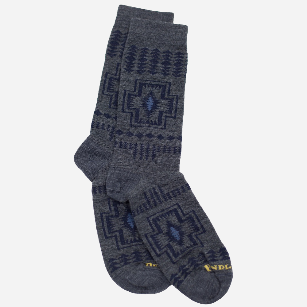 Chaussettes Harding en laine mérinos - Gris