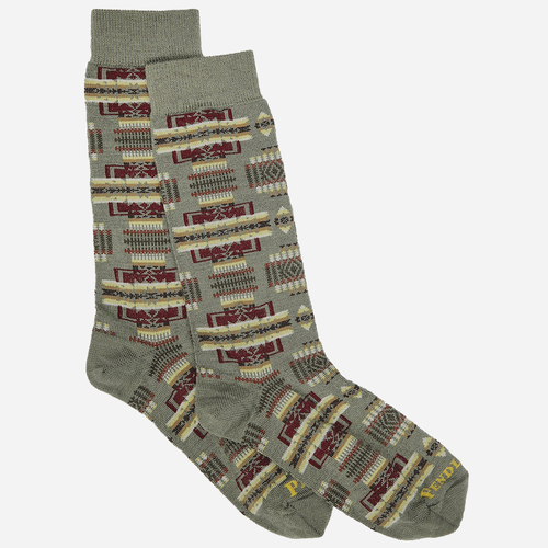 Chief Joseph Crew-Socken aus Merinowolle – Salbei