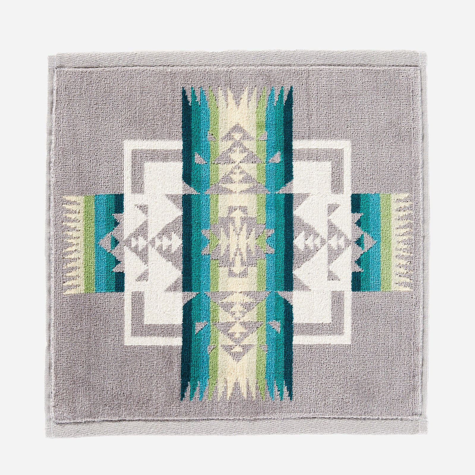 Jacquard Wash Cloth - Chief Joseph Grey