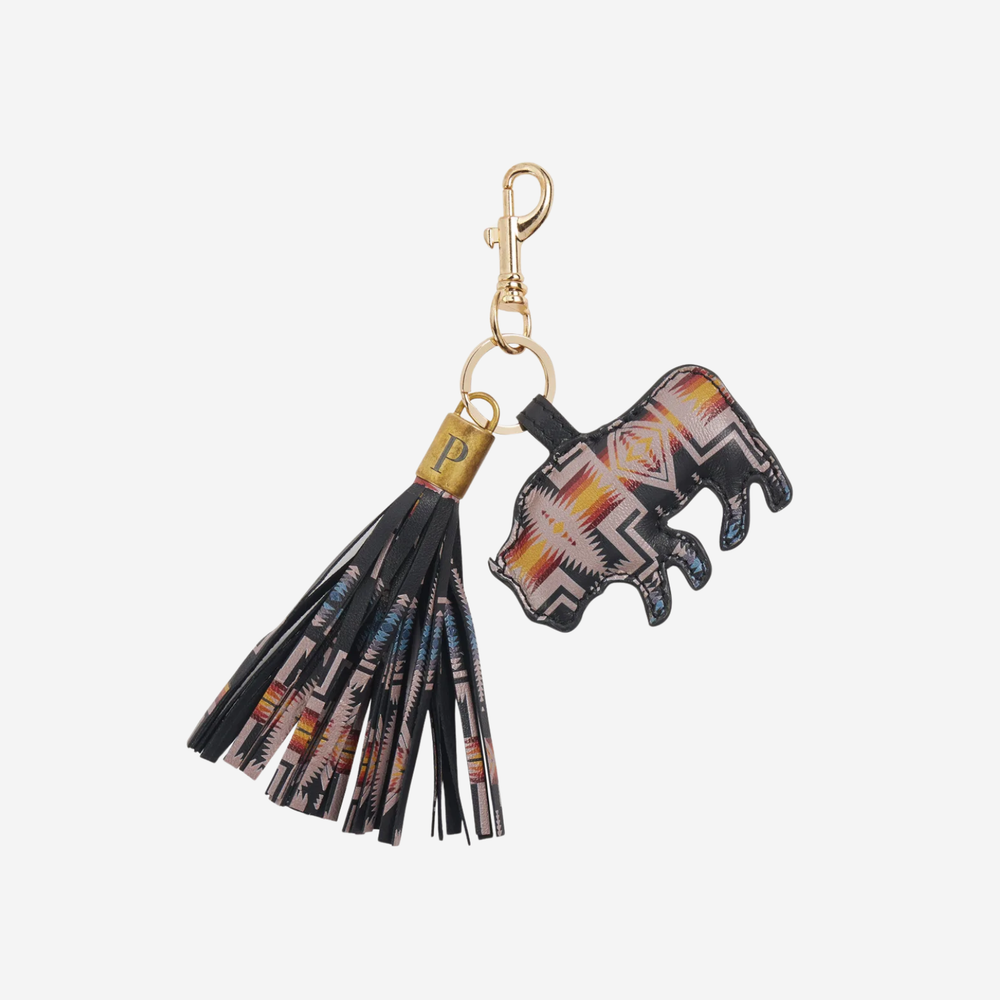Bison Leather Harding Keychain - Harding Black/Bright