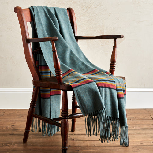 5th Avenue Throw - Green Heather