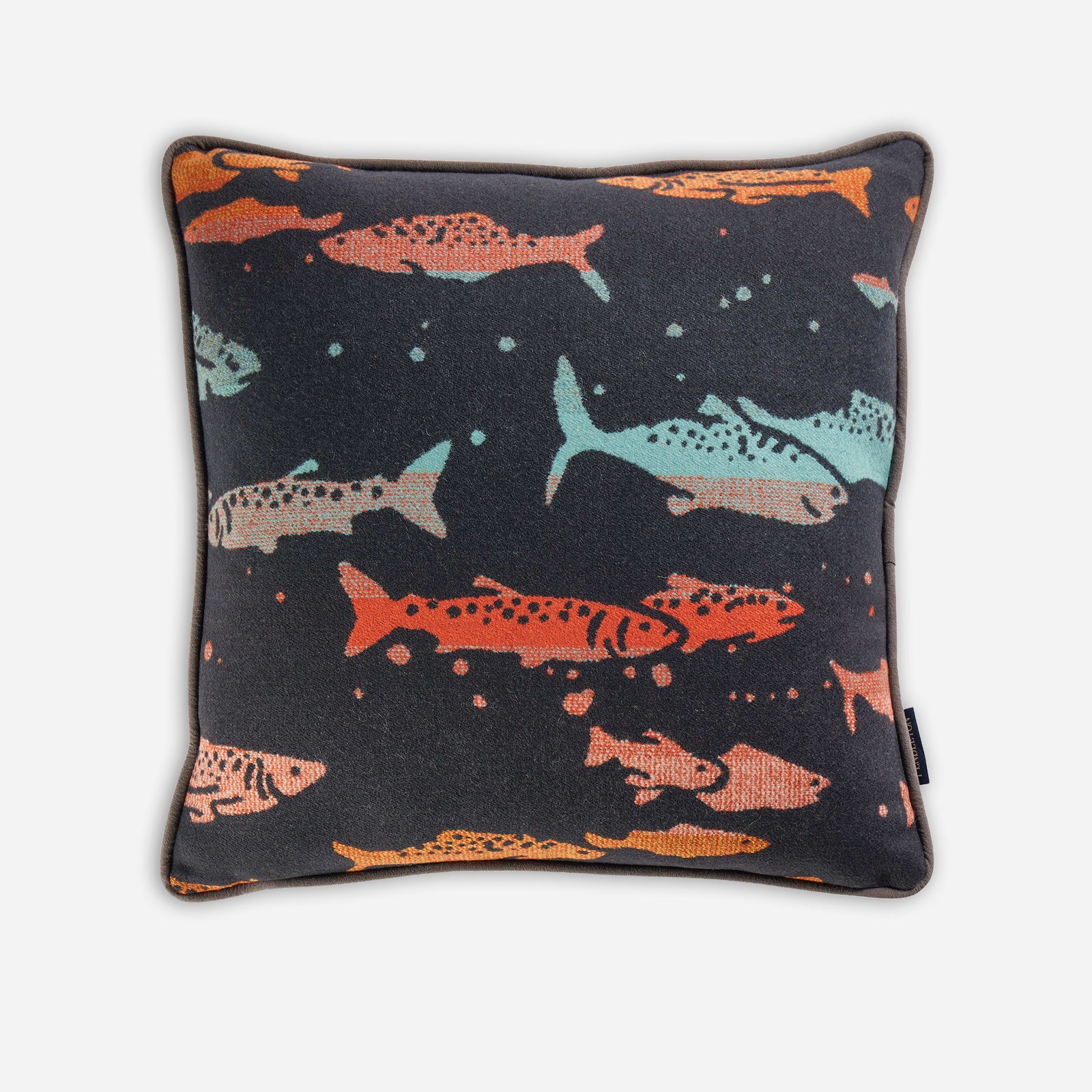 Salmon Run Wool Pillow - Multi
