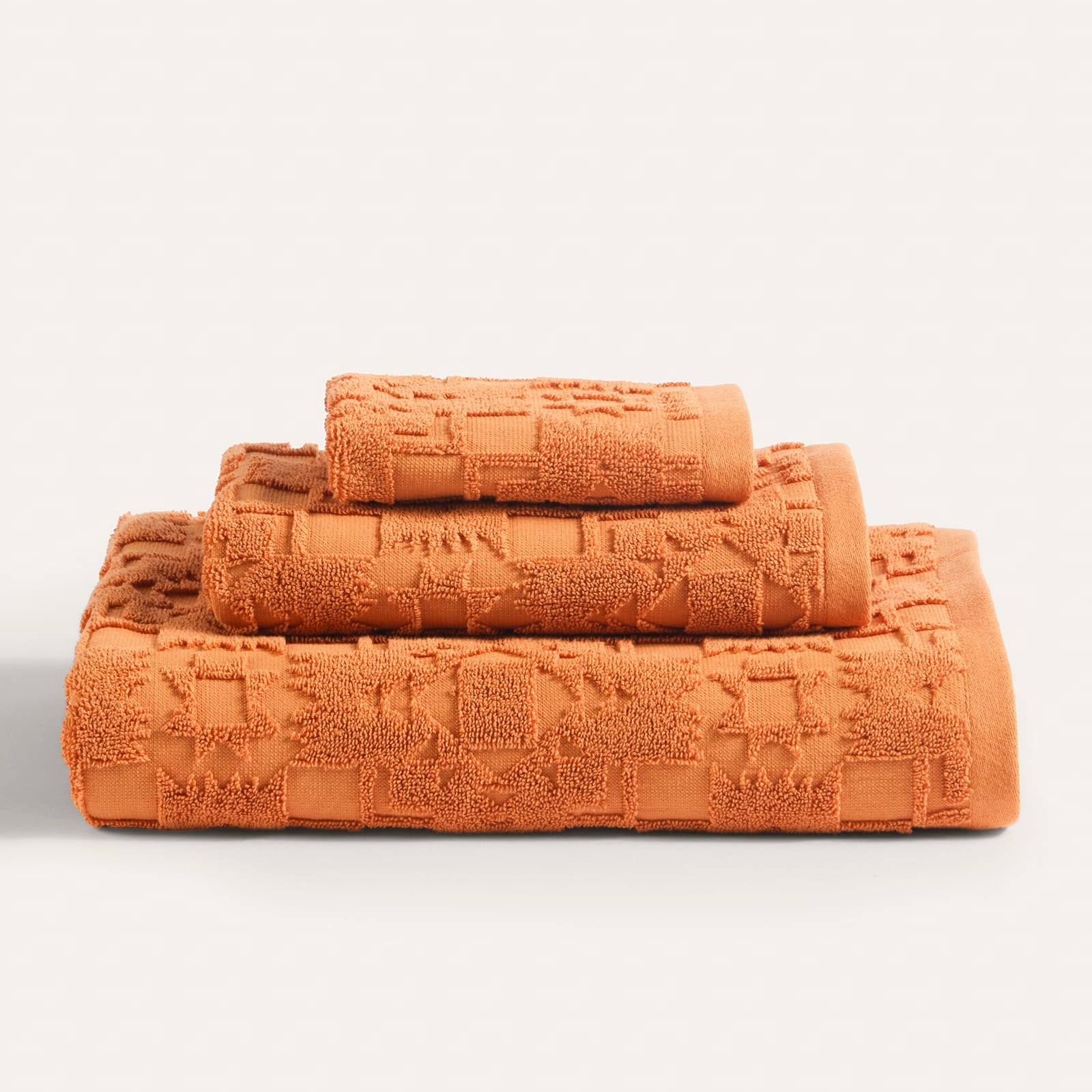 3 Piece Towel Set - Persimmon