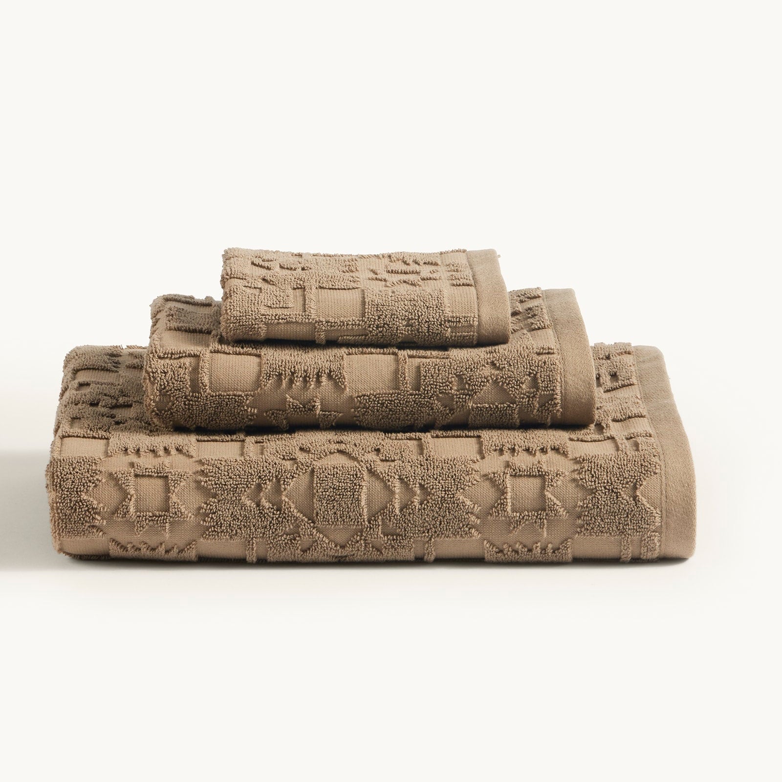 3 Piece Towel Set - Stone