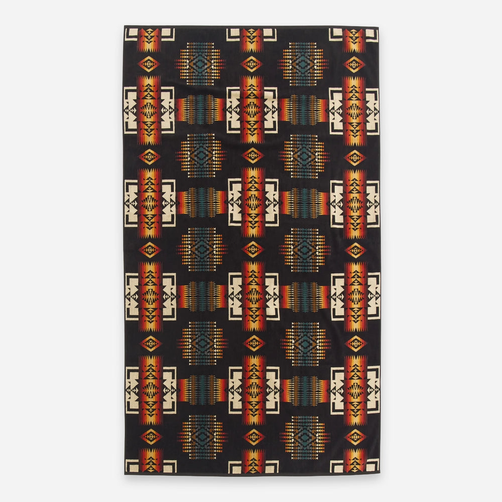 Chief Joseph Spa Towel - Black
