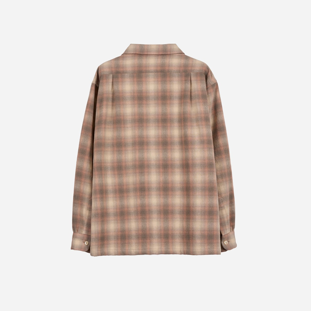 Made for Japan Open Collar Shirt - Beige/Rose