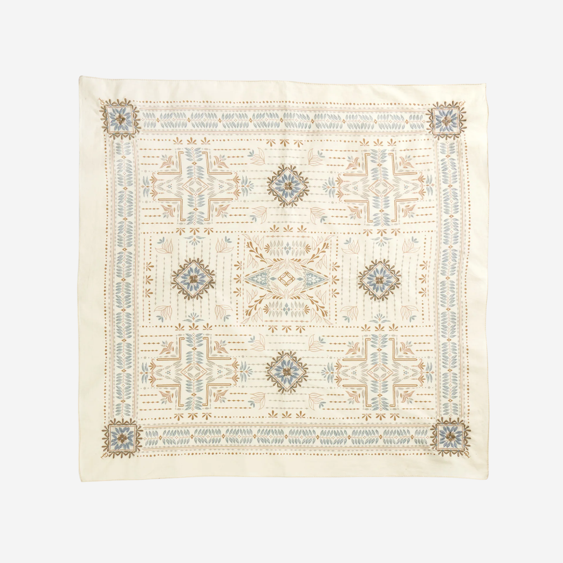 Laurel Grove Embroidered Bandana -  Laurel Grove Ivory