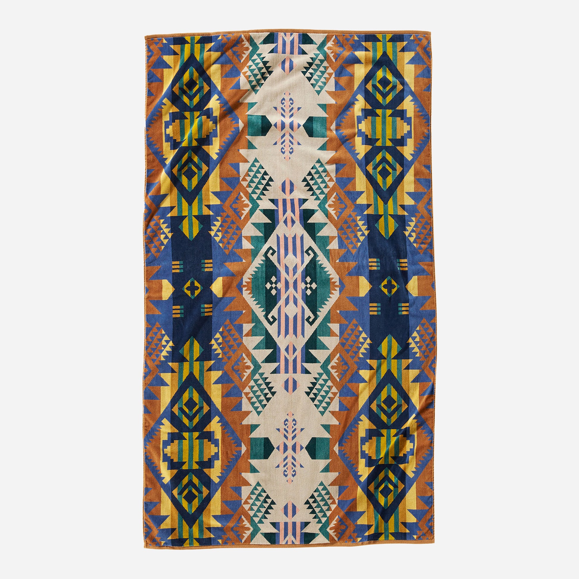 Jacquard Beach Towel - Journey West Bright