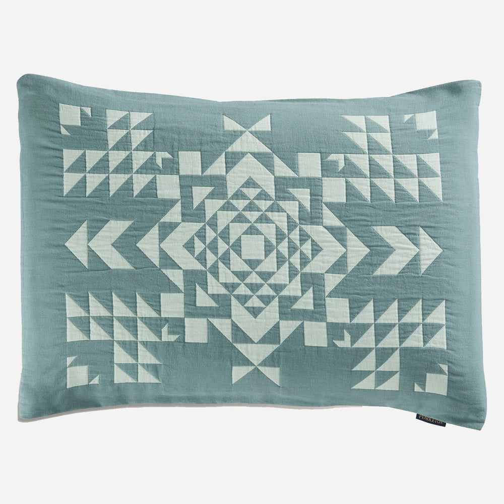 Organic Cotton Matelasse Sham - Opal Springs