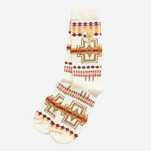 Harding Crew-Socken aus Merinowolle – Elfenbein