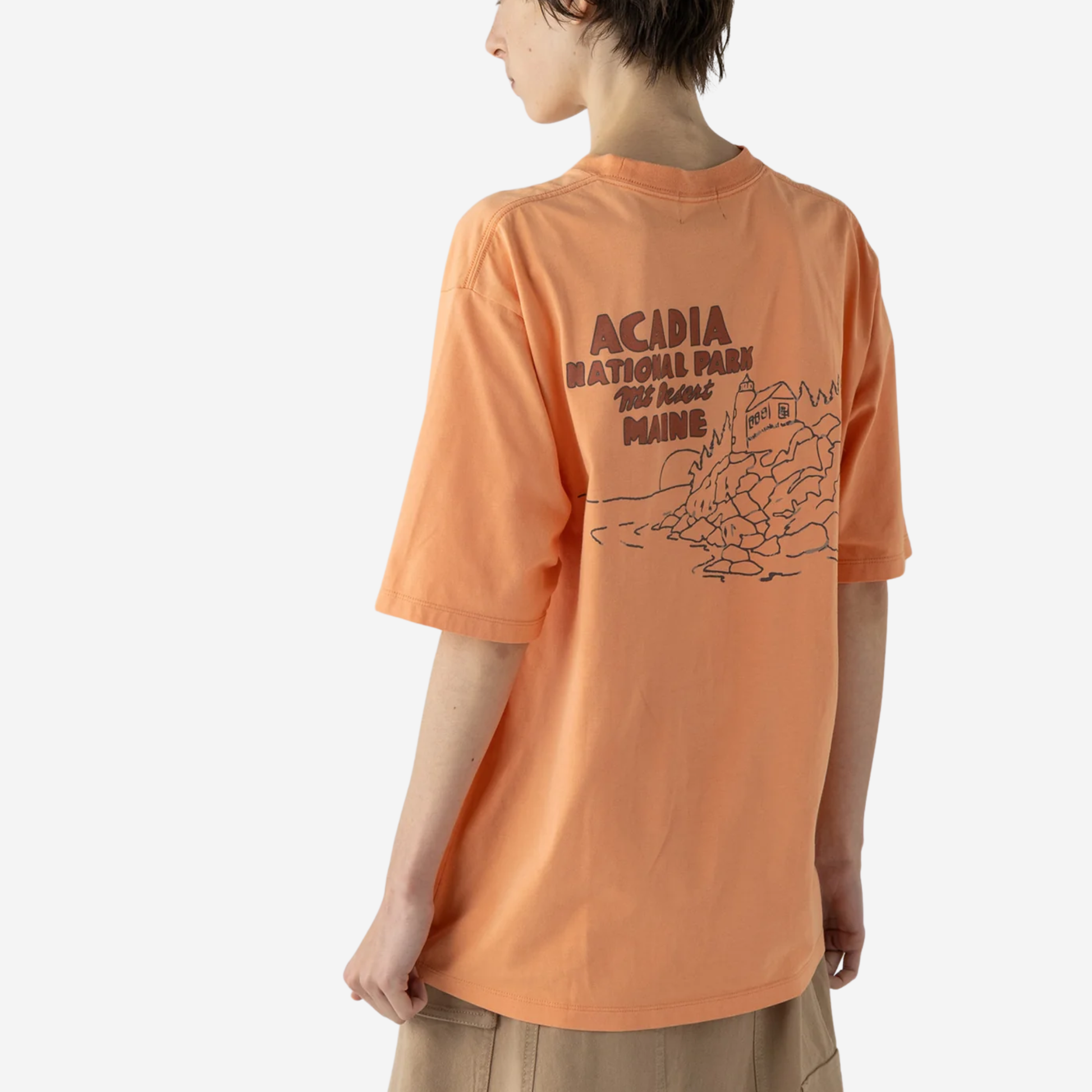 Acadia National Park Tee - Coral