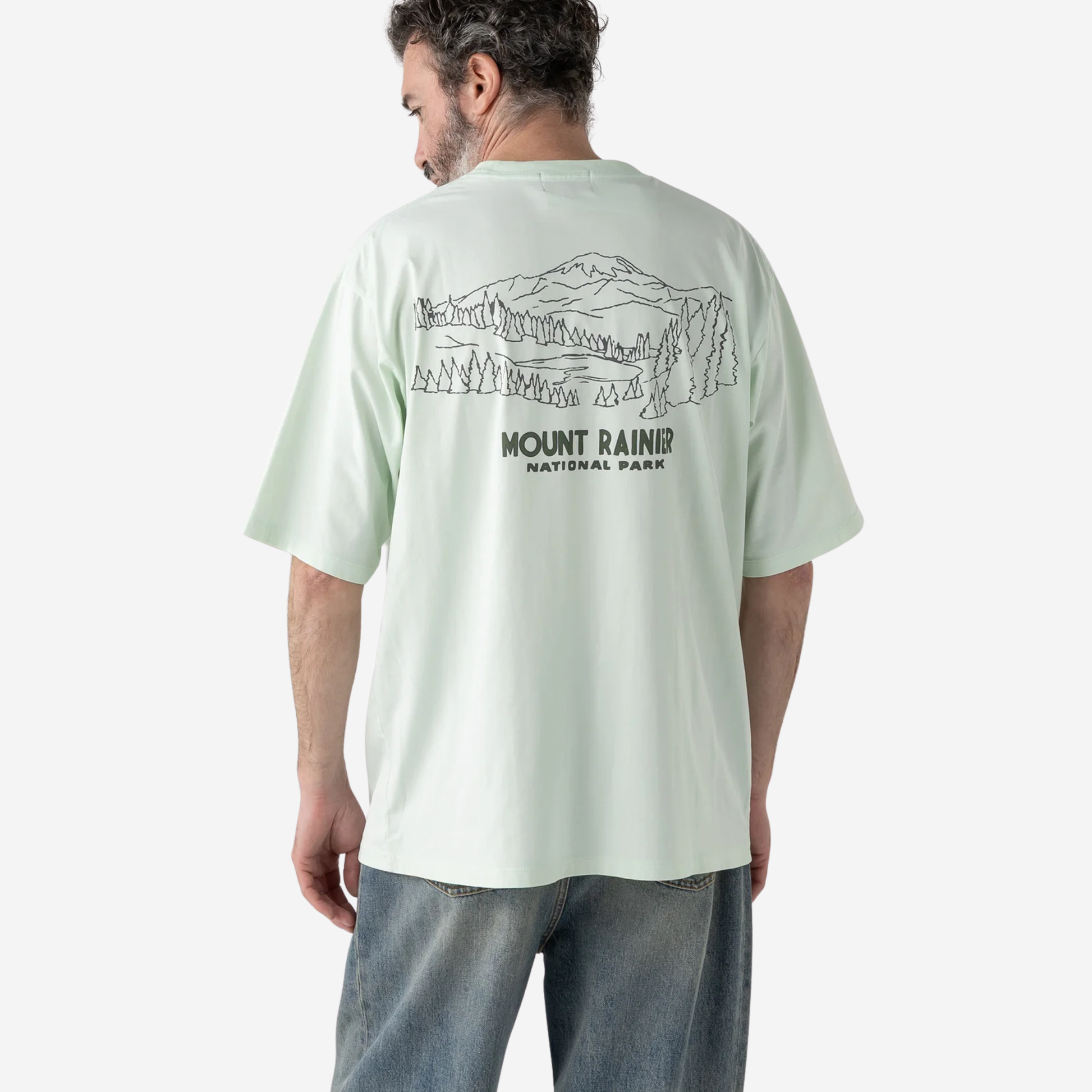 Mount Rainier National Park Tee - Mint