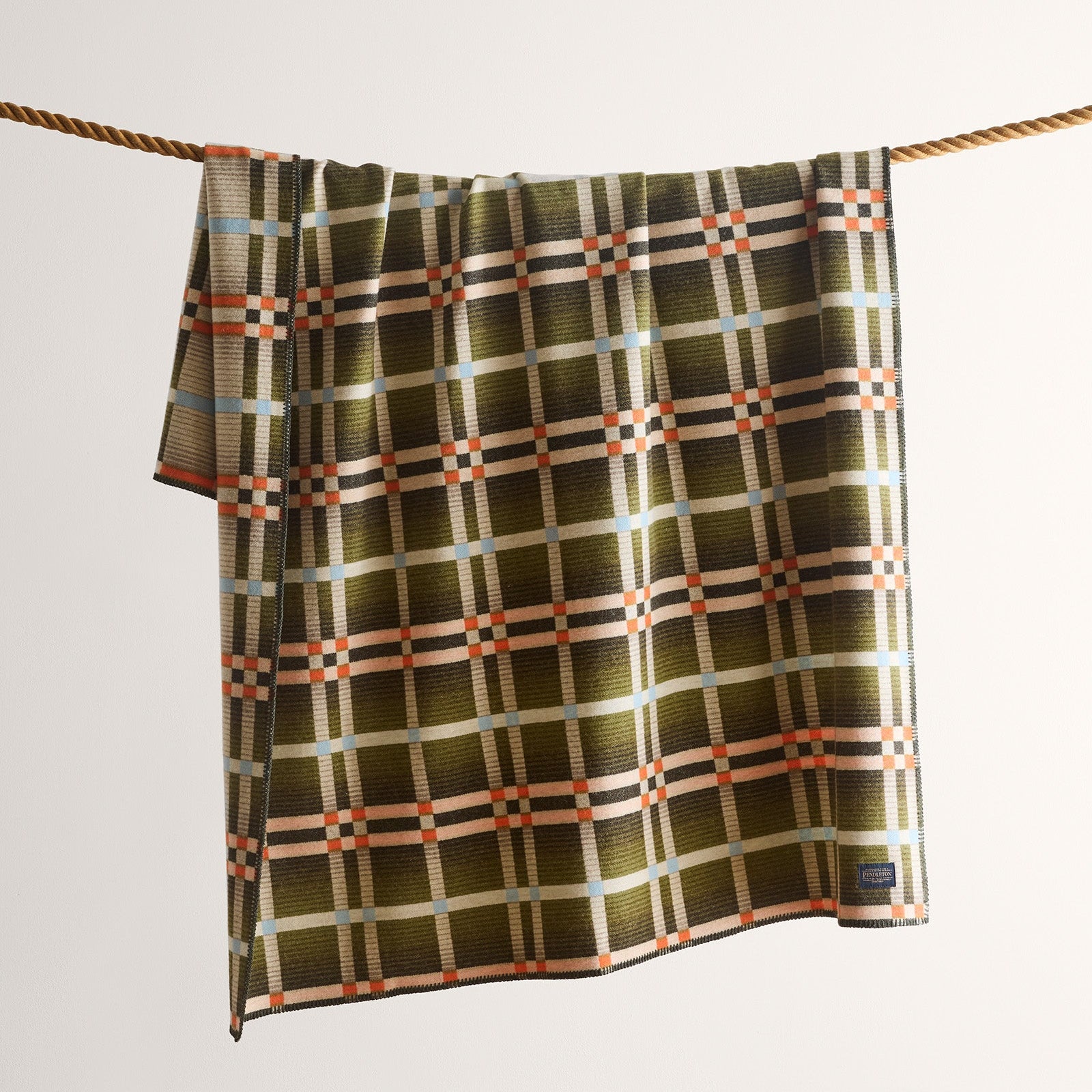 Four Square Throw - Slide Mountain Olive - Pendleton EU