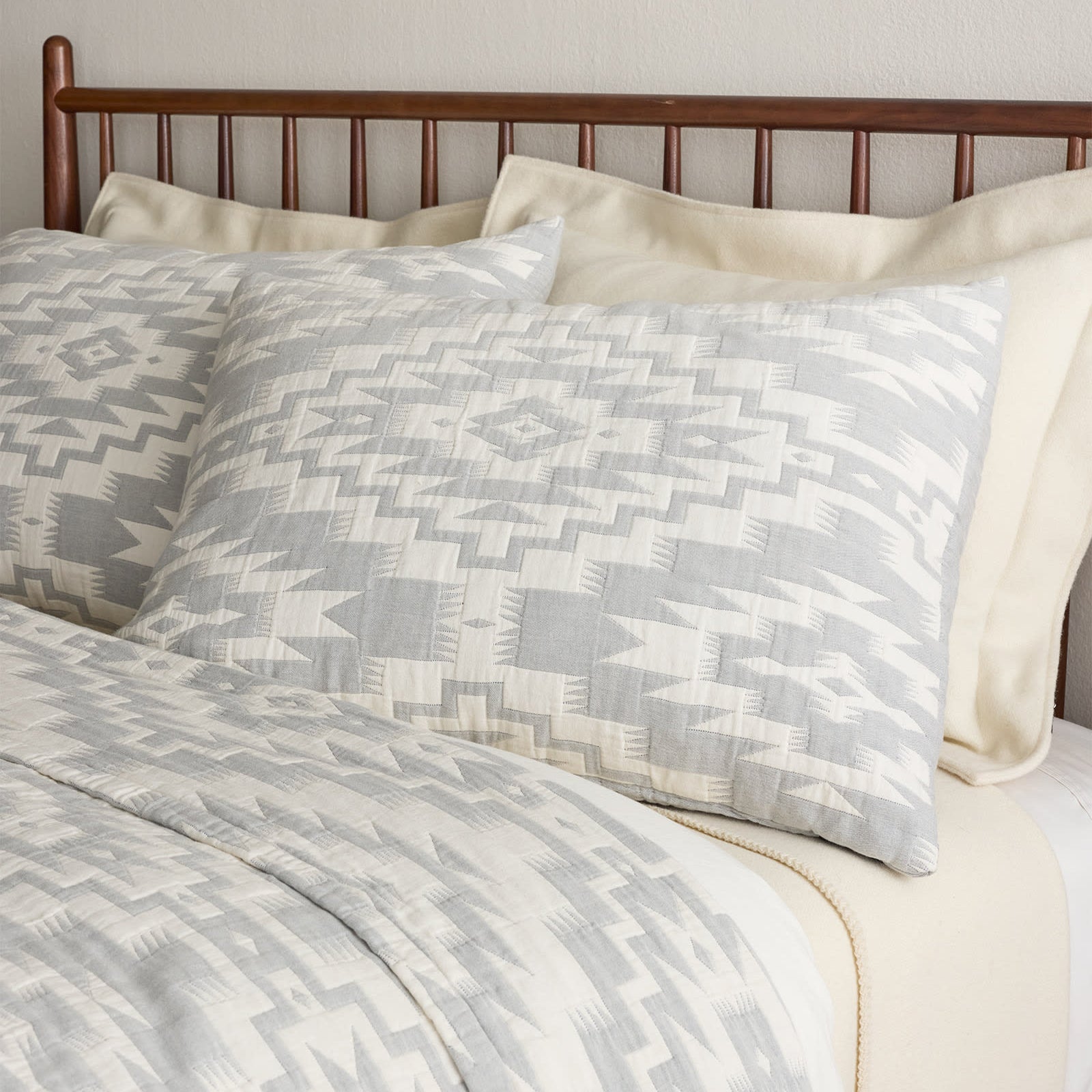 Organic Cotton Matelasse Sham - Mesilla