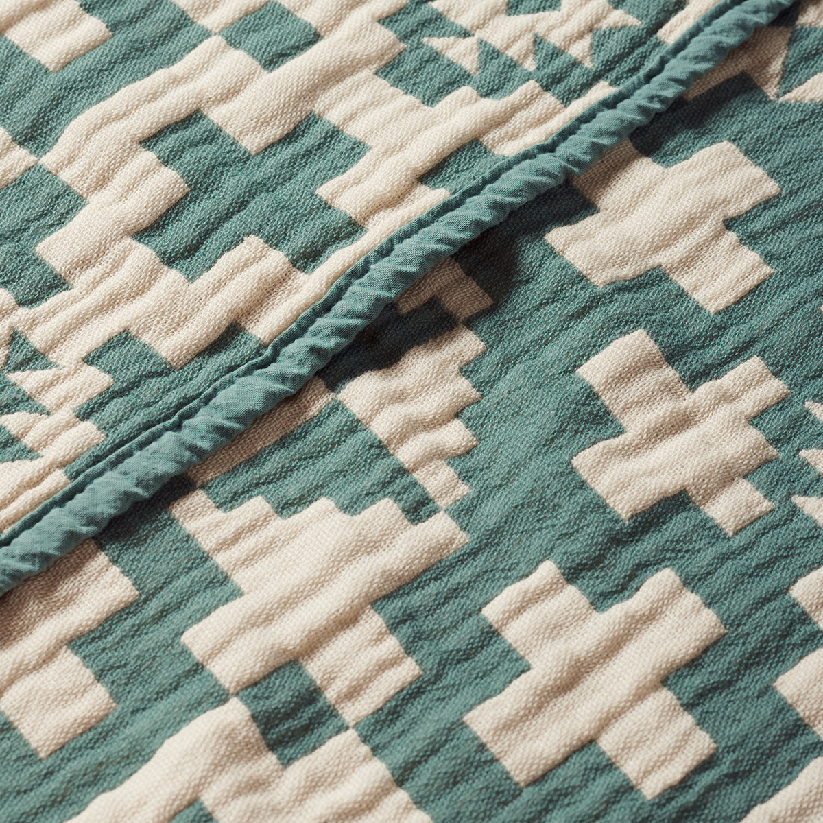 Organic Cotton Woven Baby Blanket - Blue Ridge Atlantic