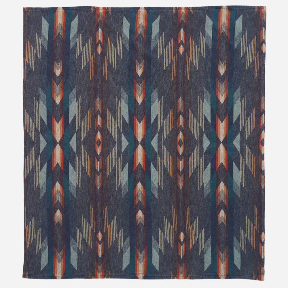 Two Pack Organic Cotton Throw Gift Pack - Wyeth Falls Denim