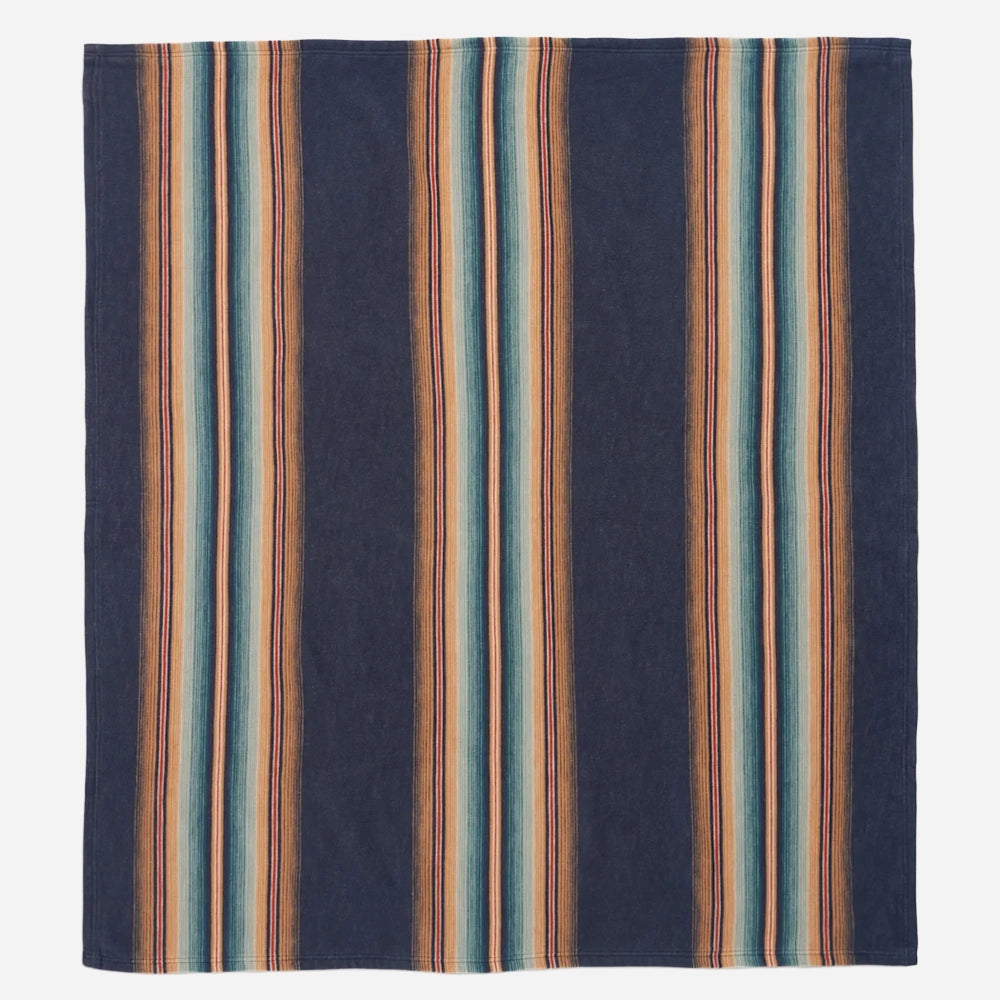Two Pack Organic Cotton Throw Gift Pack - Wyeth Falls Denim