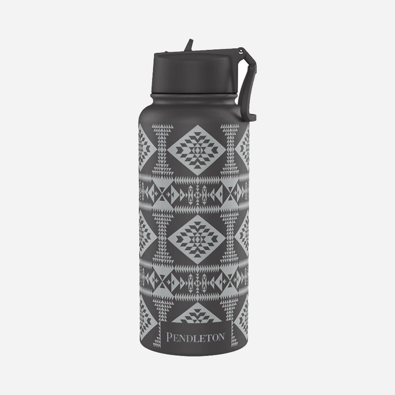 Insulated Bottle, 34 OZ - Basket Maker Black