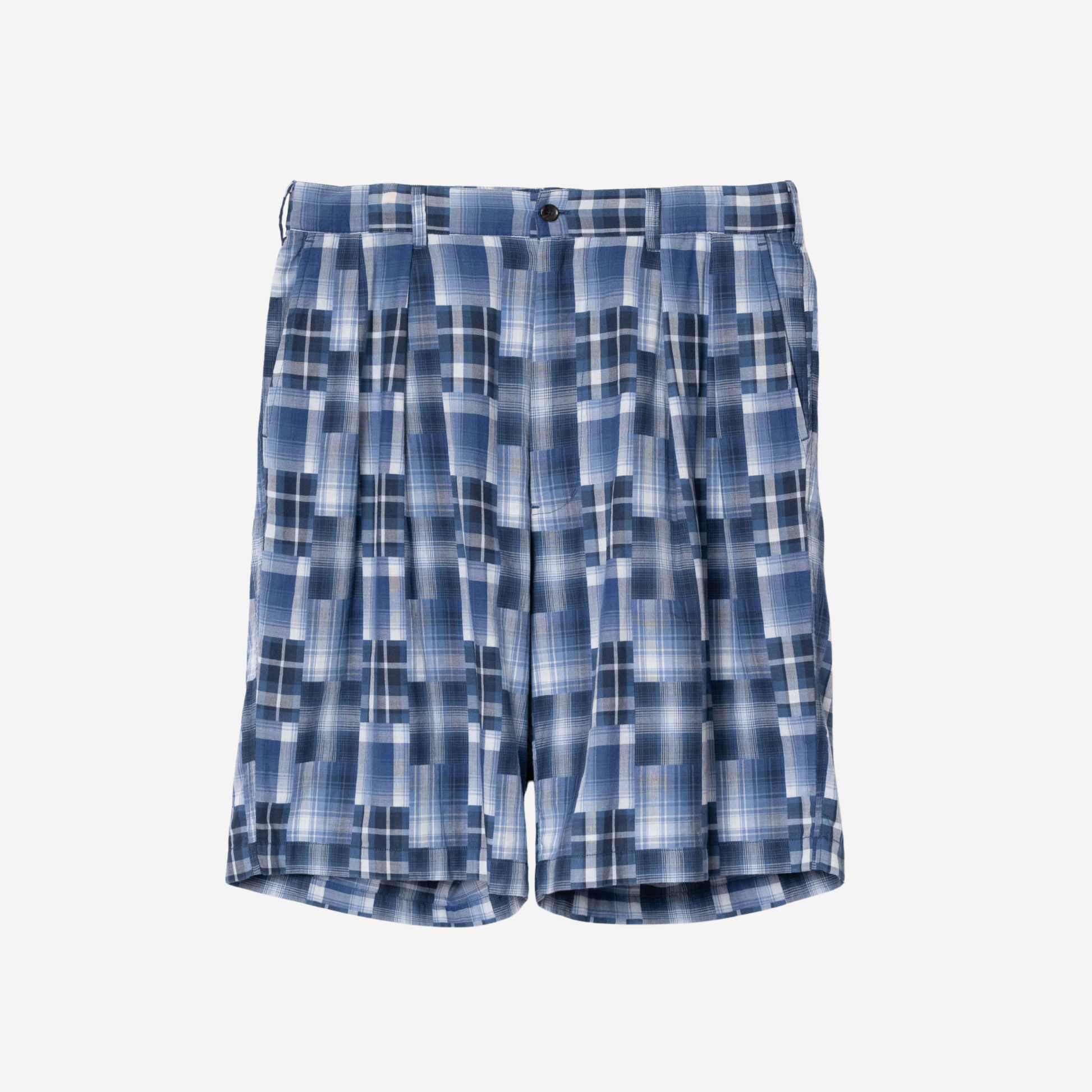 Two-pleat shorts - Indigo