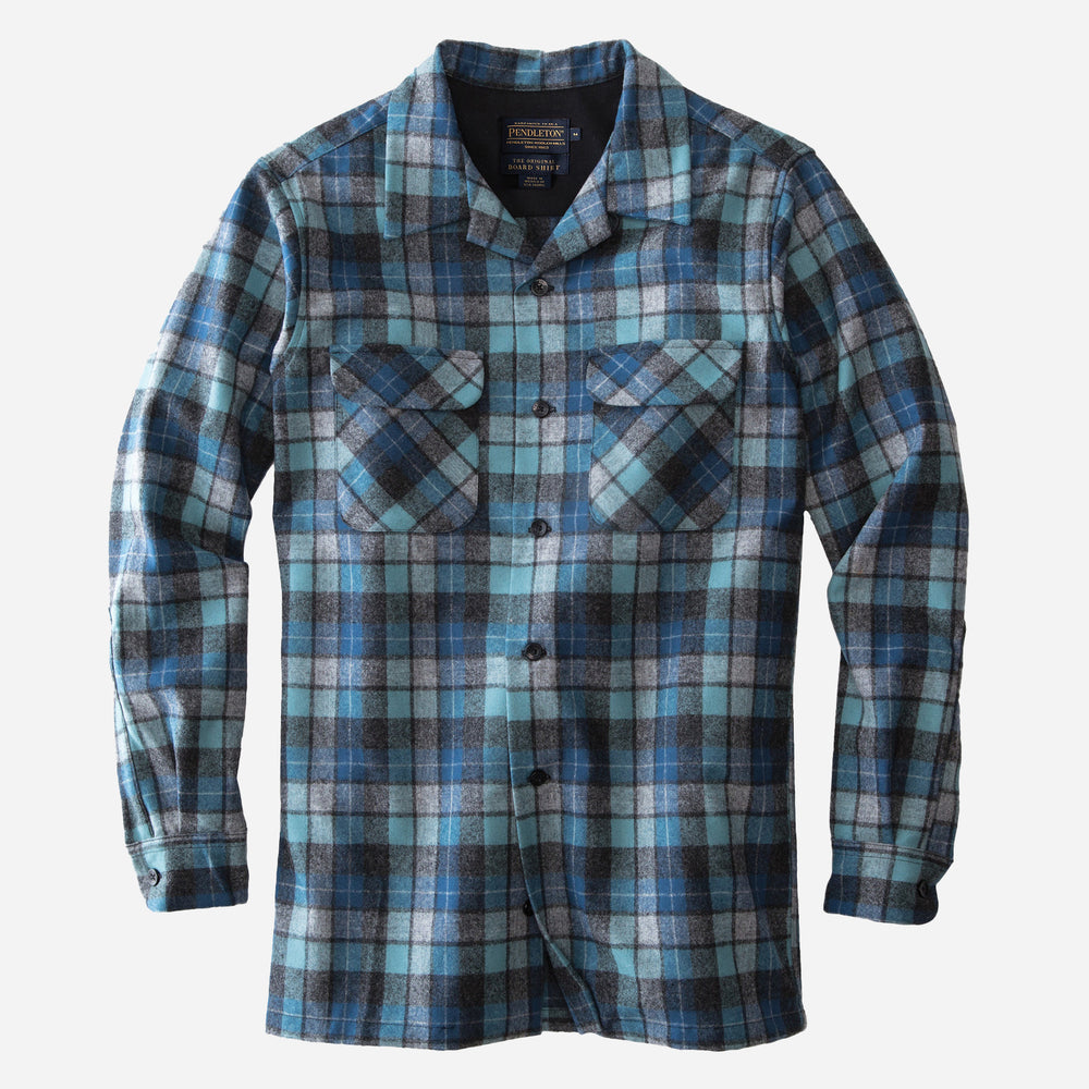 Klassisches Boardshirt – Blue Original Surf Plaid