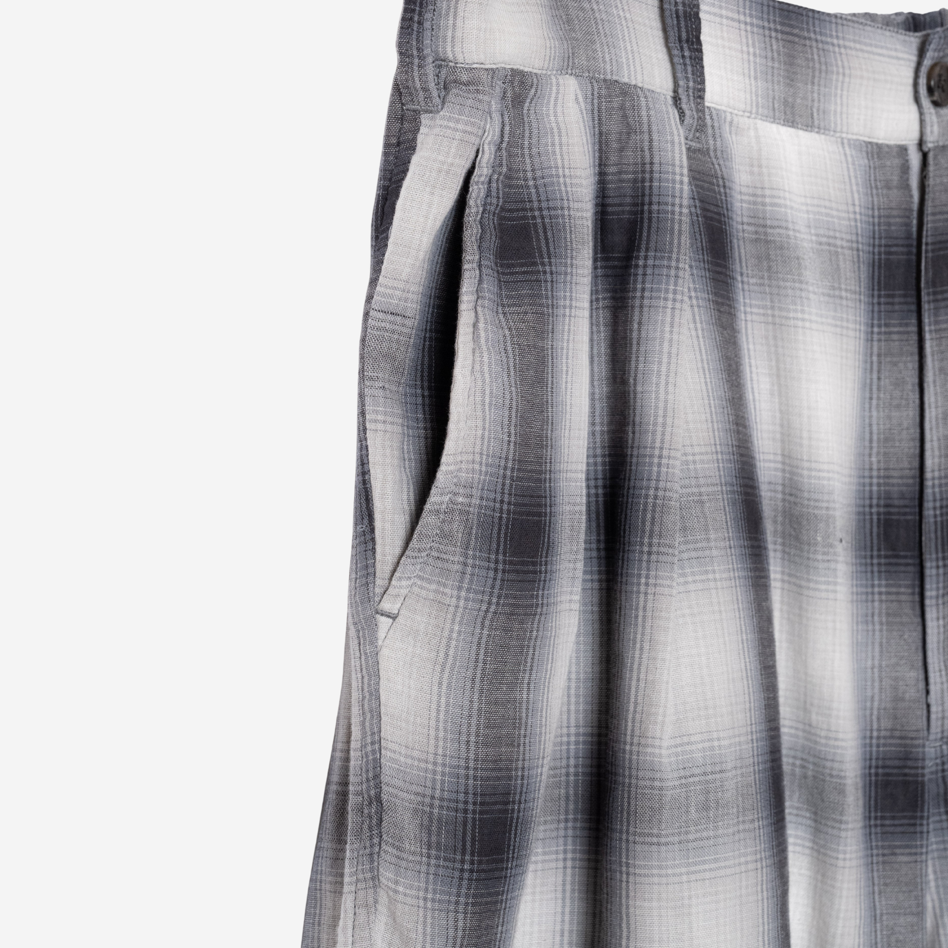 Two Pleat Shorts - Gray/Bone