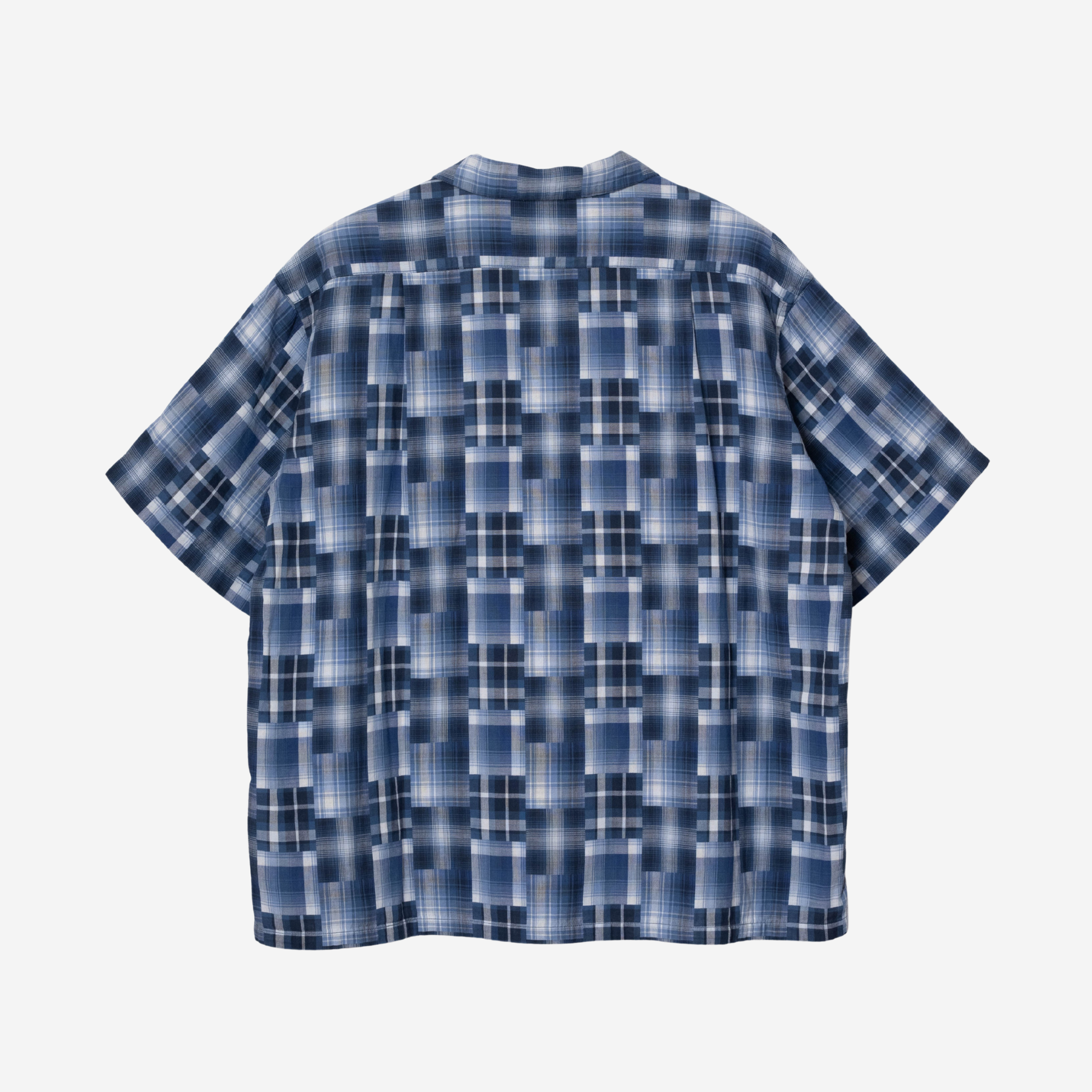 Open Collar Shirt - S/S - Indigo