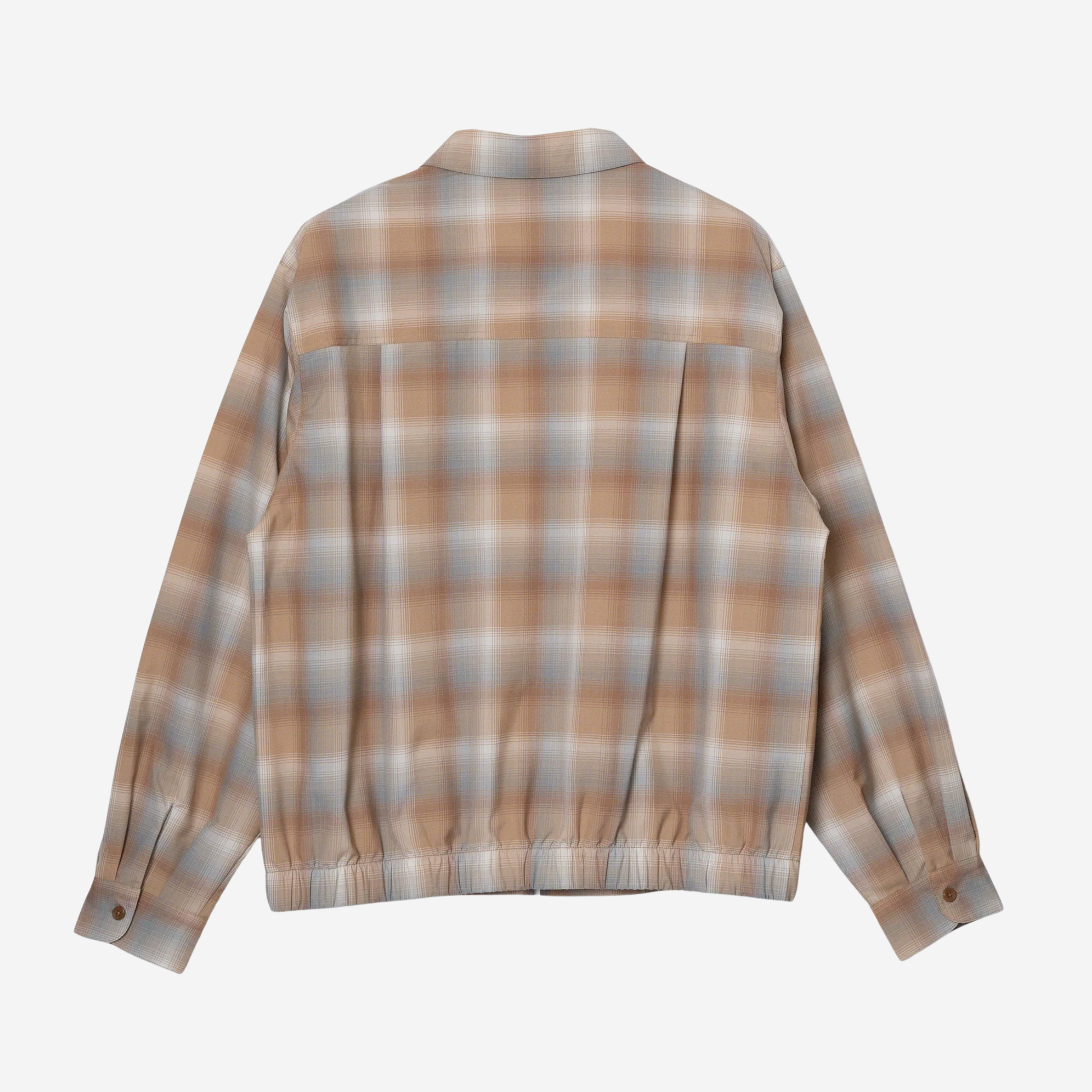Zip Up Jacket - Beige/Grey