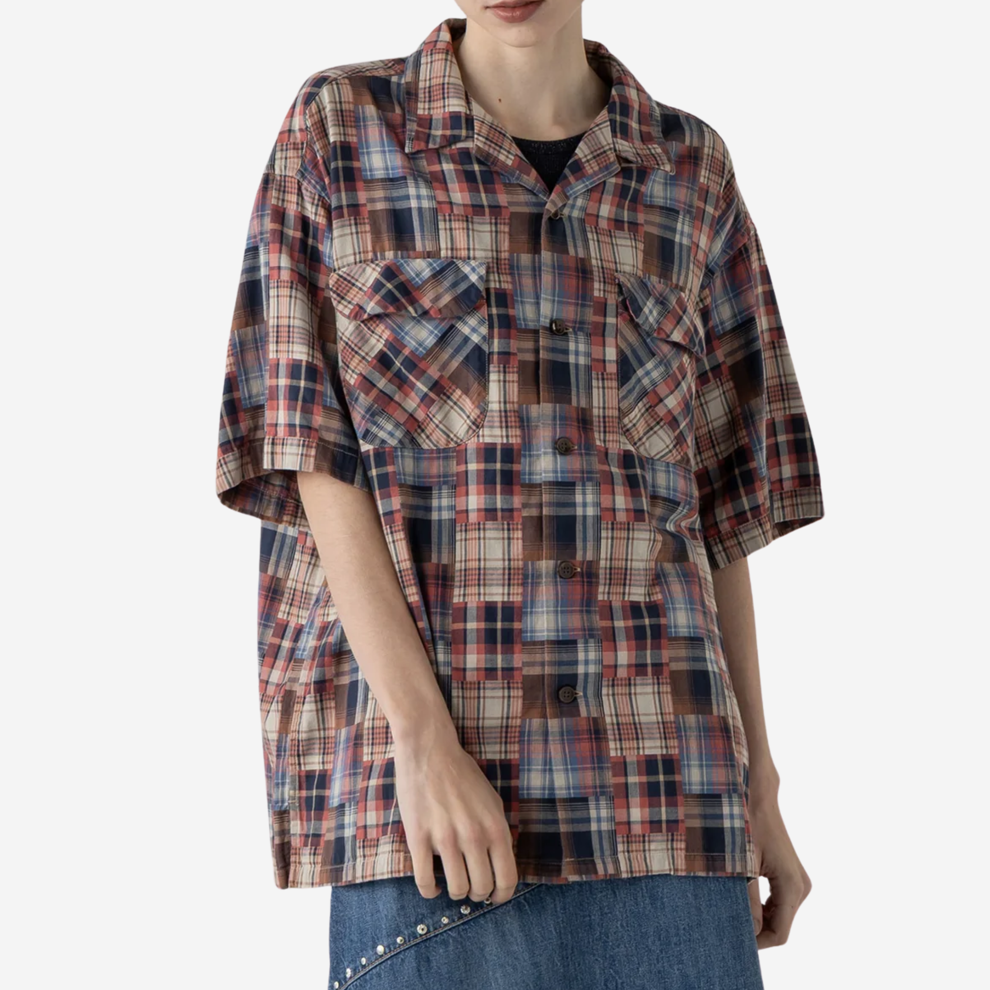 SS Open Collar Shirt - Rose