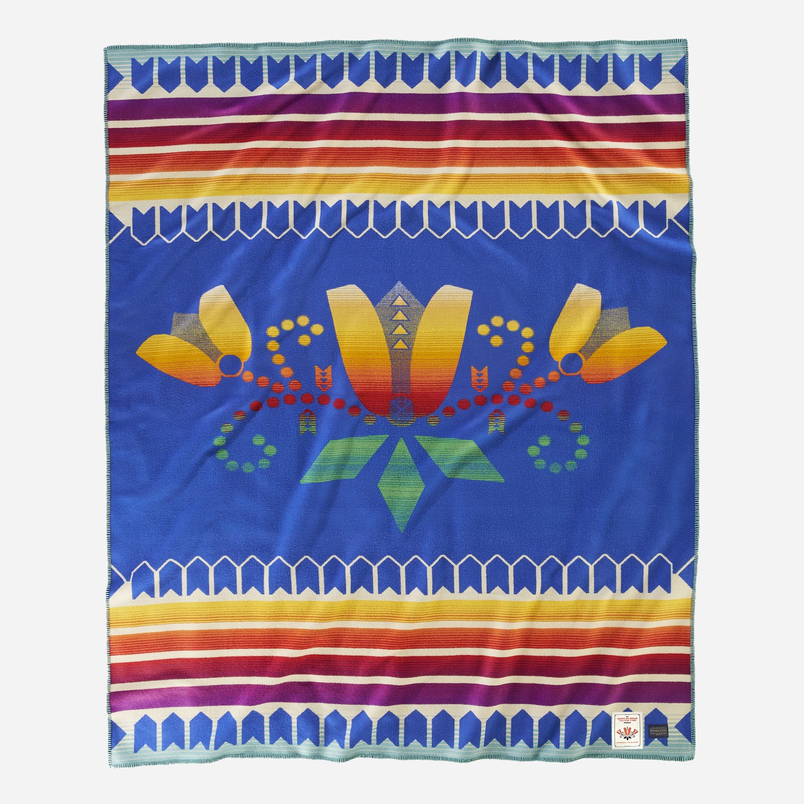 American Indian College Fund Blanket - Courage To Bloom