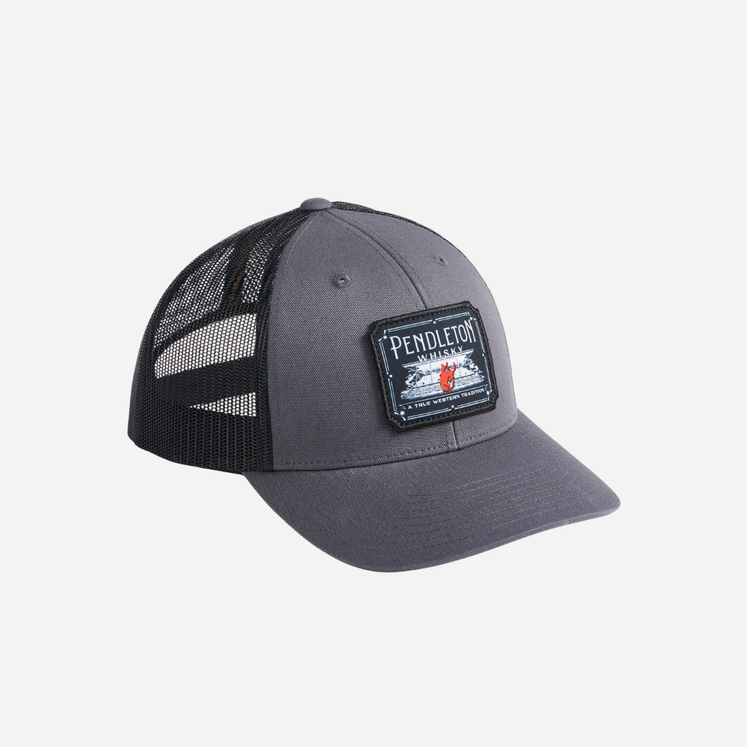Novelty Trucker Hat - Whiskey Grey