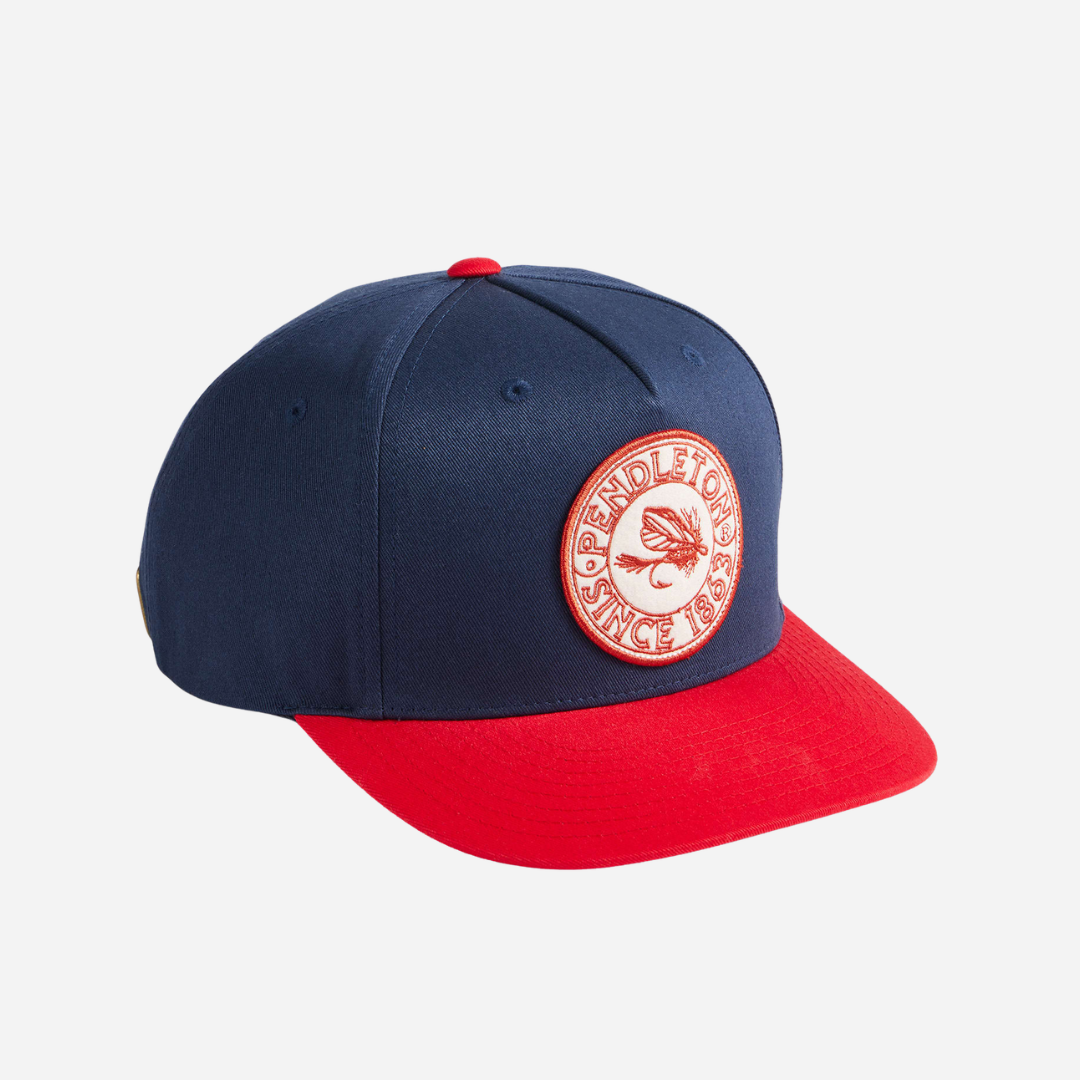 Novelty Slideback Hat - Fly Fish Navy