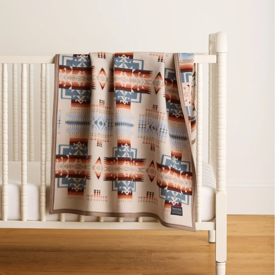 Chief Joseph Baby Blanket - Rosewood