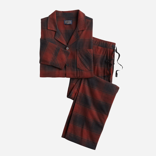 Pyjama-Set – Rot/Schwarz Ombre