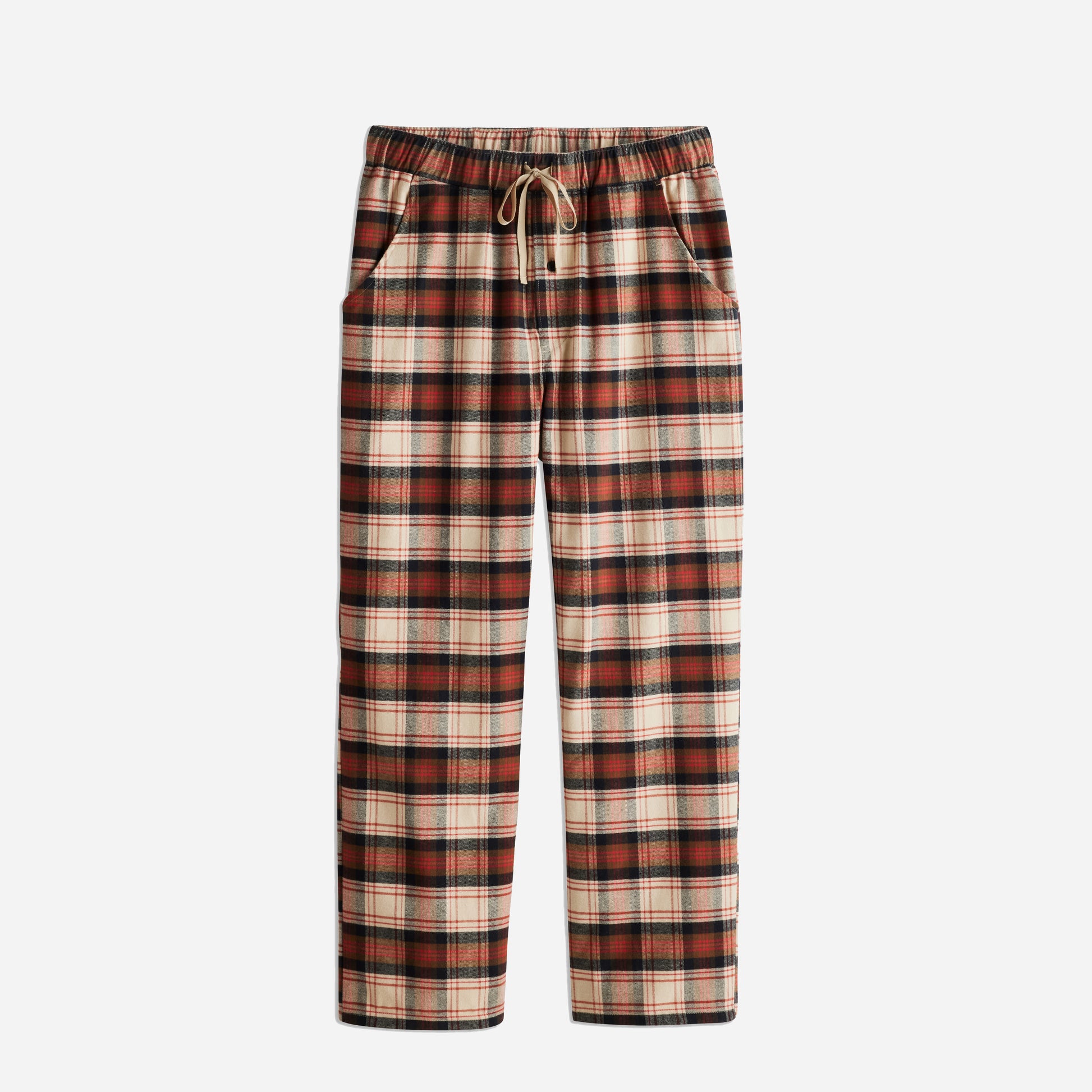 PJ Pant - Tan / Black Plaid