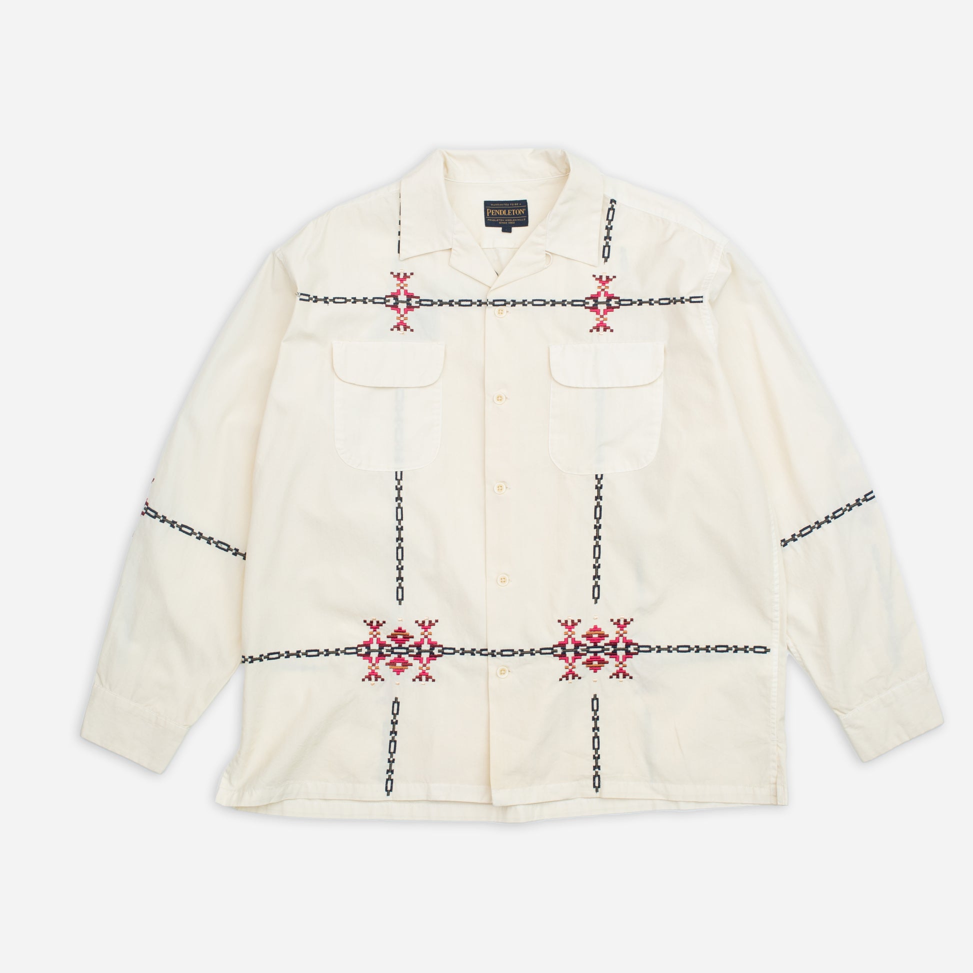 Garment Dye EMB Shirt - Ivory
