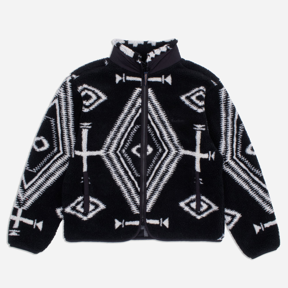 Jacquard Sherpa Fleece Jacket - Los Ojos