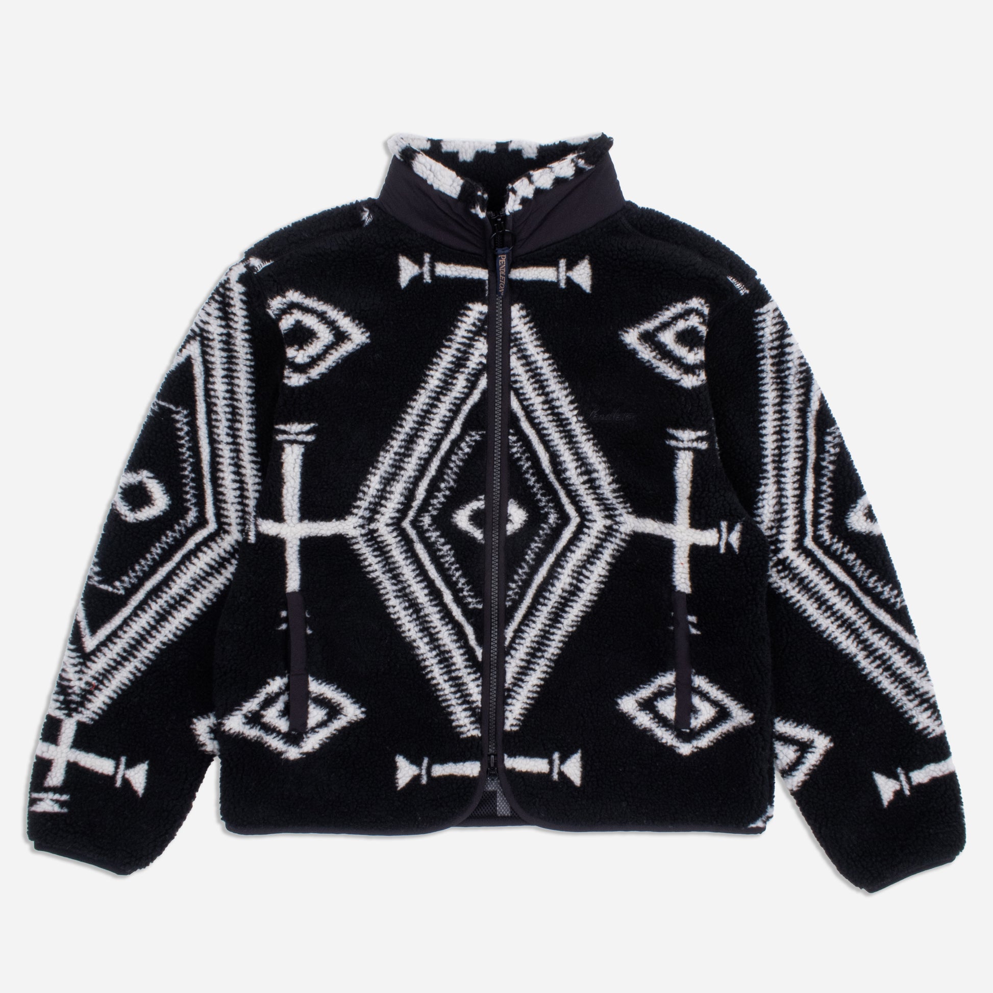 Jacquard Sherpa Fleece Jacket - Los Ojos