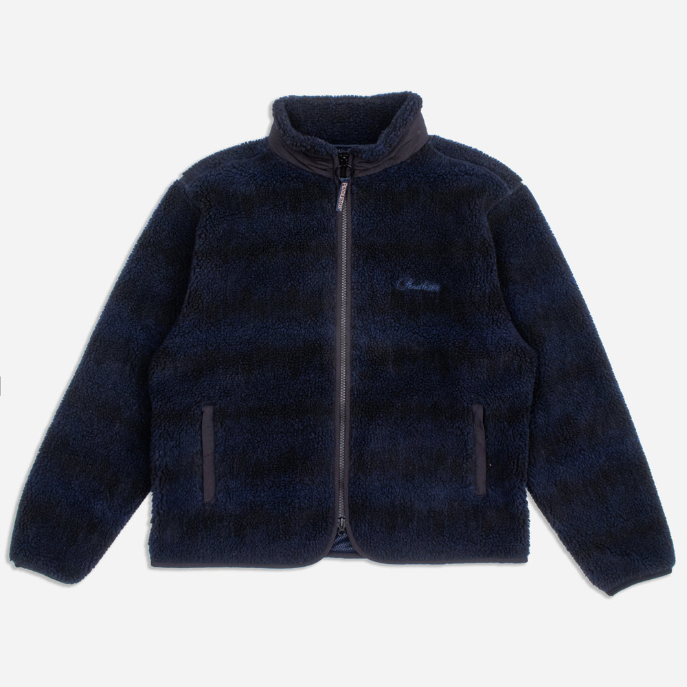 Jacquard Sherpa Fleece Jacket - Skywalkers Navy
