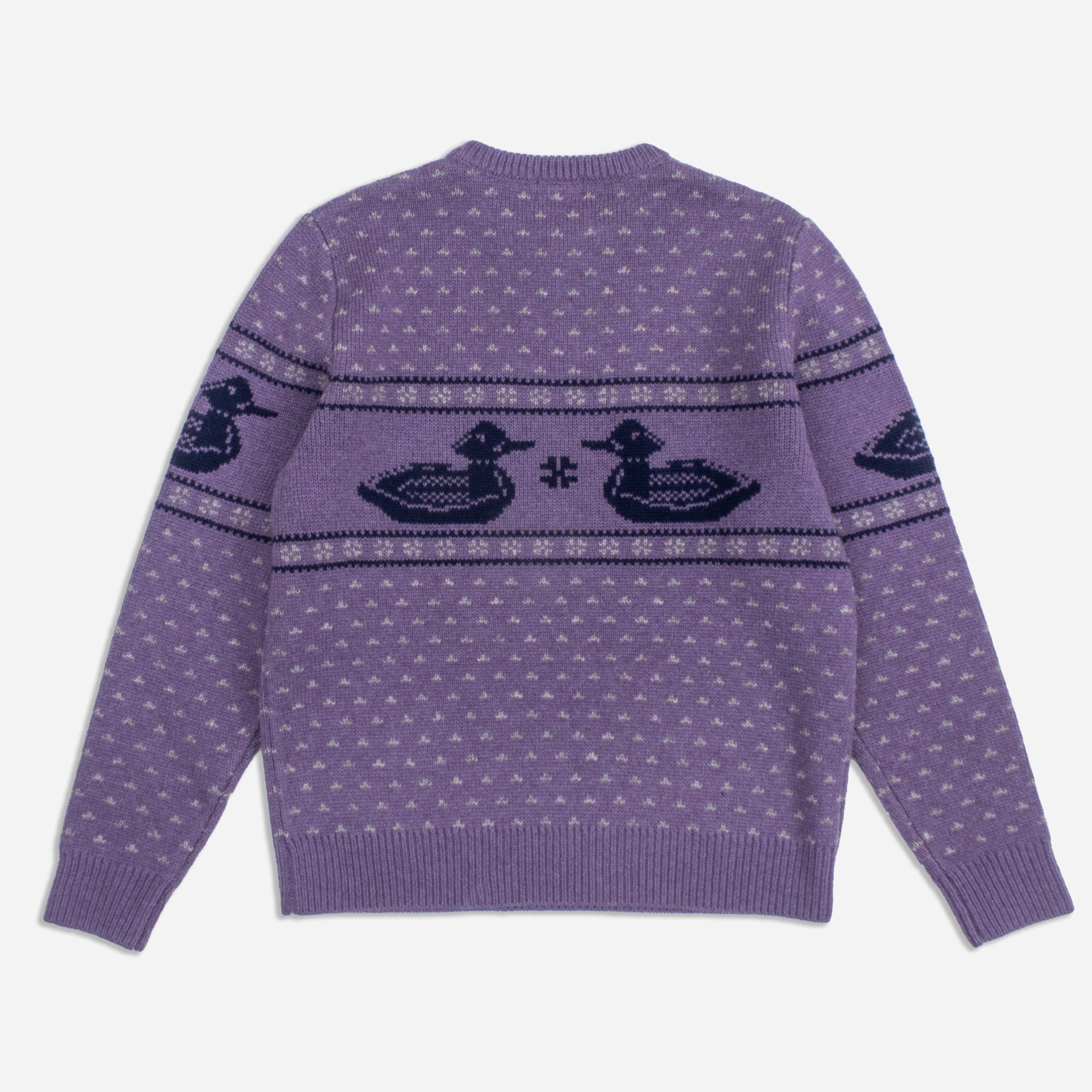 Duck Knitted Sweater - Purple